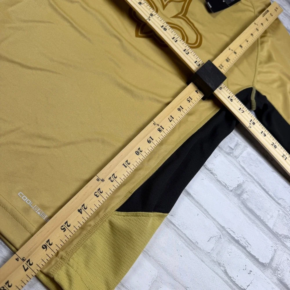 Majestic New Orleans Saints Shirt Mens Small Gold Long Sleeve Cool Base NWT - Picture 8 of 12